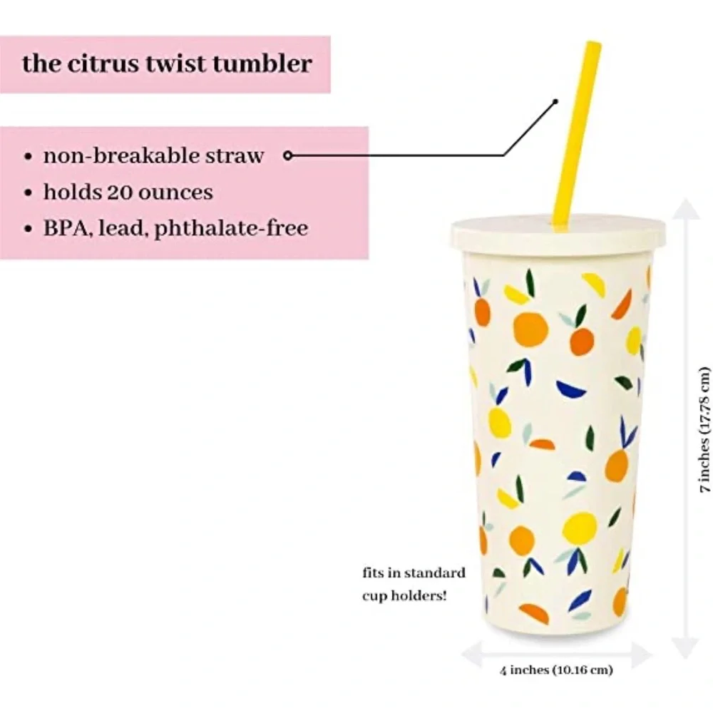 Kate Spade Insulted Tumbler, Citrus Twist